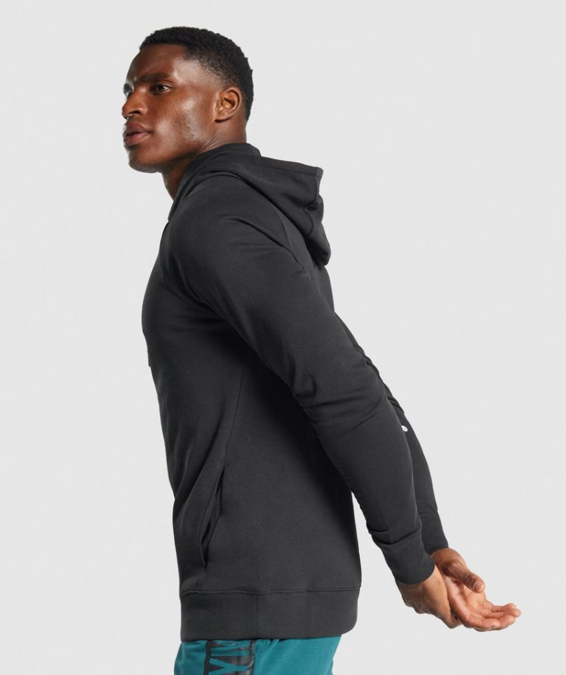 Men's Gymshark Bold Hoodie Black | NZ 7LAZMK